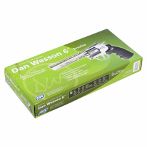 Dan Wesson 6" Softair-Co2-Revolver Silber Vollmetall Kaliber 6 mm BB (P18)