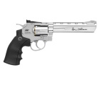 Dan Wesson 6" Softair-Co2-Revolver Silber Vollmetall Kaliber 6 mm BB (P18)