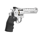 Dan Wesson 6" Softair-Co2-Revolver Silber Vollmetall Kaliber 6 mm BB (P18)