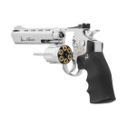 Dan Wesson 6" Softair-Co2-Revolver Silber Vollmetall Kaliber 6 mm BB (P18)