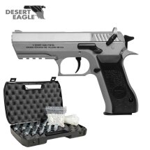 Komplettset Baby Desert Eagle Softair-Co2-Pistole Silber...