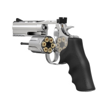 Dan Wesson 715 4" Softair-Co2-Revolver Silber Vollmetall Kaliber 6 mm BB (P18)