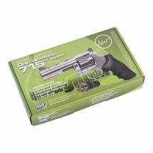 Dan Wesson 715 4" Softair-Co2-Revolver Silber Vollmetall Kaliber 6 mm BB (P18)