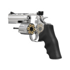 Dan Wesson 715 4" Softair-Co2-Revolver Silber Vollmetall Kaliber 6 mm BB (P18)