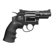Dan Wesson 2,5" Softair-Co2-Revolver Schwarz Vollmetall Kaliber 6 mm BB (P18)