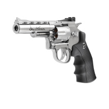 Dan Wesson 4" Softair-Co2-Revolver Silber Vollmetall...