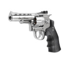 Dan Wesson 4" Softair-Co2-Revolver Silber Vollmetall Kaliber 6 mm BB (P18)