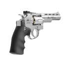 Dan Wesson 4" Softair-Co2-Revolver Silber Vollmetall Kaliber 6 mm BB (P18)