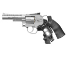 Dan Wesson 4" Softair-Co2-Revolver Silber Vollmetall Kaliber 6 mm BB (P18)