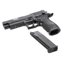 Komplettset Swiss Arms P226 X-Five Softair-Co2-Pistole Schwarz Kaliber 6 mm BB Blowback (P18)