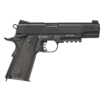 Colt 1911 Railgun Softair-Co2-Pistole Schwarz Kaliber 6 mm BB Blowback (P18)