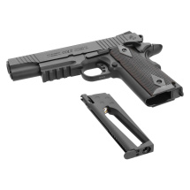 Colt 1911 Railgun Softair-Co2-Pistole Schwarz Kaliber 6 mm BB Blowback (P18)