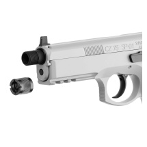 Komplettset CZ 75 SP-01 Shadow Softair-Co2-Pistole Urban Grey Kaliber 6 mm BB Blowback (P18)