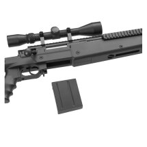 SET GSG 4406 Sniper Softair-Gewehr Kaliber 6 mm BB Federdruck Schwarz (P18) + 800 BBs