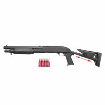 ASG Franchi SAS 12 Softair-Gewehr Kaliber 6 mm BB Federdruck Schwarz (P18)