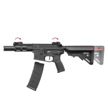 Evolution Ghost S EMR PDW S-AEG Softair-Gewehr Kaliber 6 mm BB Schwarz (P18)