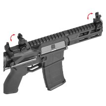 Evolution Ghost XS EMR PDW S-AEG Softair-Gewehr Kaliber 6 mm BB Schwarz (P18)