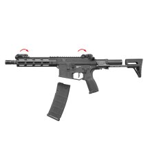 Evolution Ghost XS EMR A S-AEG Softair-Gewehr Kaliber 6 mm BB Schwarz (P18)