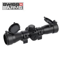 Swiss Arms Zielfernrohr 4x32 Mildot Absehen beleuchtet 11...