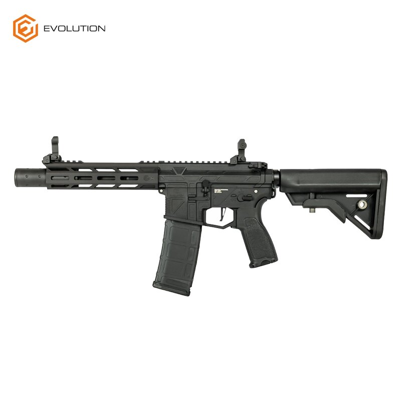 Evolution Ghost S EMR S S-AEG Softair-Gewehr Kaliber 6 mm BB Schwarz (P18) inkl. Schalldämpfer