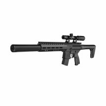 SIG SAUER MCX Co2-Gewehr Schwarz 4,5 mm Diabolo (P18) mit R.I.S Schienensystem + 1-4x24 Zielfernrohr