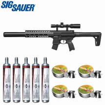 SET SIG SAUER MCX Co2-Gewehr Schwarz 4,5 mm Diabolo (P18)...