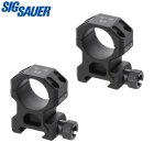 Sig Sauer Buckmasters® Aluminium Montageringe für Weaver- / Picatinnyschiene - 25,4 mm- High - 2 Stück