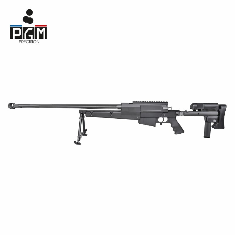 PGM 338 Sniper Softair-Gewehr Kaliber 6 mm BB Gas Schwarz (P18)