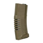 High Cap Ersatzmagazin für Ares Amoeba Softair-Gewehre 6 mm BB S-AEG Dark Earth 300 Schuss