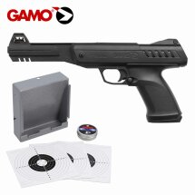 SET Gamo Luftpistole P-900 Schwarz Kaliber 4,5 mm Diabolo...