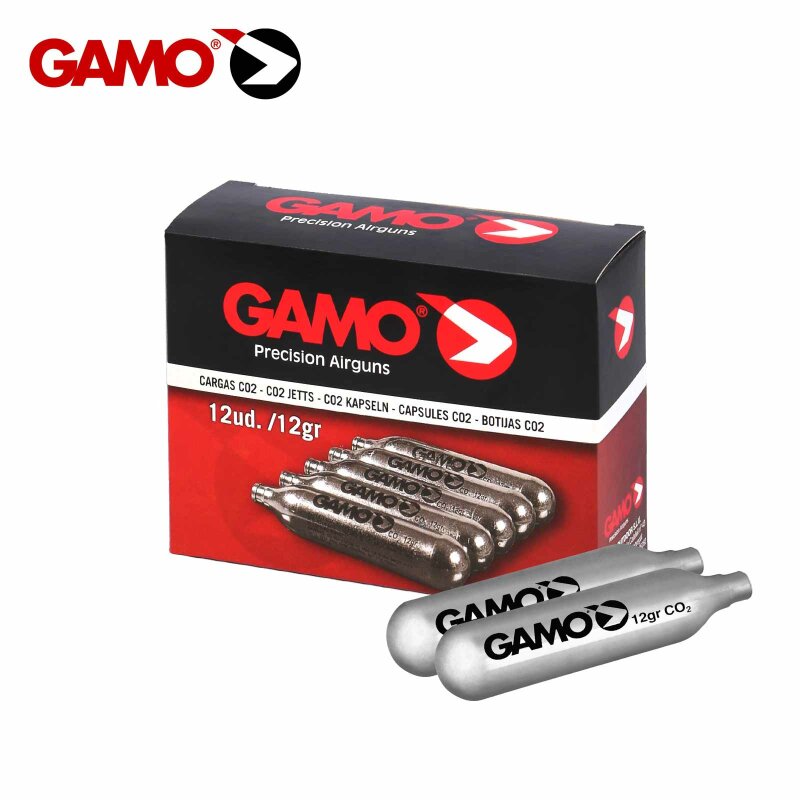 Gamo 12g Kapseln für Co2-Waffen - 12-er Pack