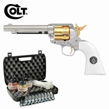 Kofferset Colt Single Action Army® Smoke Wagon Nickel Finish Co2-Revolver Kaliber 4,5 mm BB (P18)