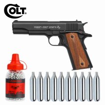 SET Colt 1911 Classic Stahl BB Co2-Pistole 4,5 mm Blow...