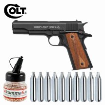 SET Colt 1911 Classic Stahl BB Co2-Pistole 4,5 mm Blow...