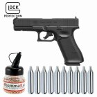 SET Glock 17 Gen5 MOS Co2-Pistole Kaliber 4,5 mm Stahl BB Blowback (P18) 18 Schuss