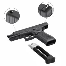 Kofferset Glock 17 Gen5 MOS Co2-Pistole Kaliber 4,5 mm Stahl BB Blowback (P18) 18 Schuss