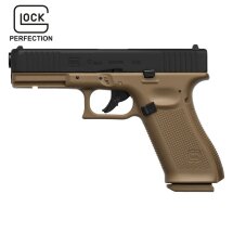 Glock 17 Gen5 Coyote Co2-Pistole Kaliber 4,5 mm Stahl BB Blowback (P18)