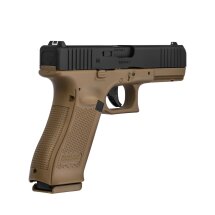 Glock 17 Gen5 Coyote Co2-Pistole Kaliber 4,5 mm Stahl BB Blowback (P18)