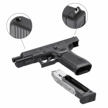 Kofferset Glock 17 Gen5 MOS Co2-Pistole Kaliber 4,5 mm Diabolo Blowback (P18)