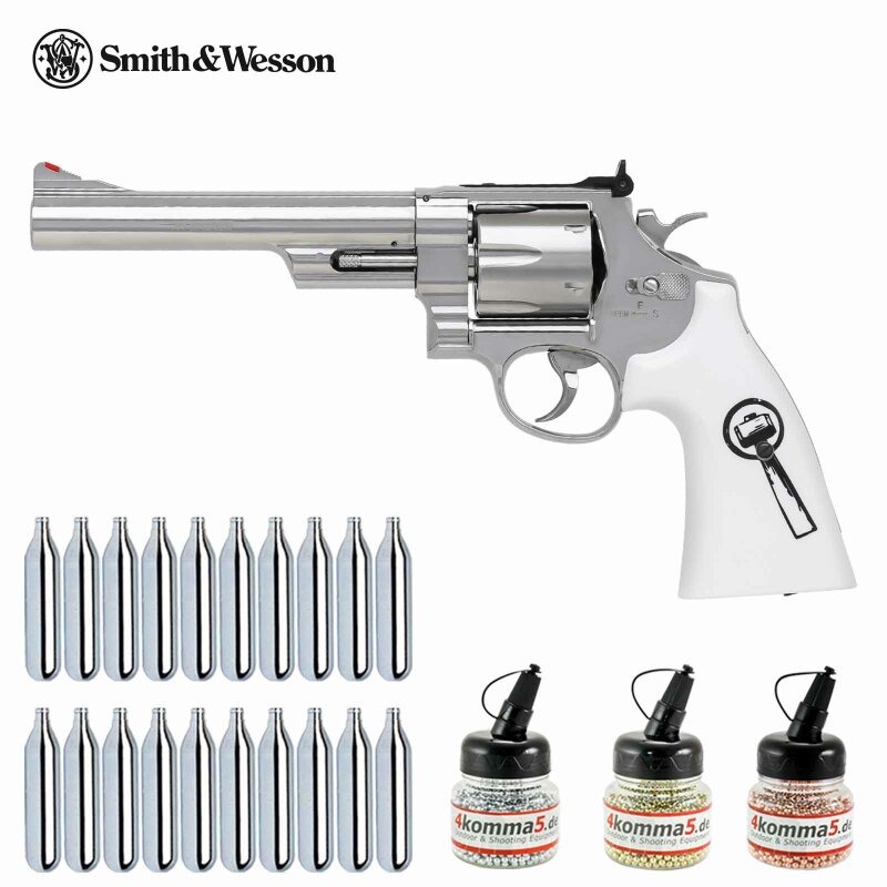 Superset Smith & Wesson 629 Trust Me 5 Zoll Steel-Finish Co2-Revolver Kaliber 4,5 mm BB (P18)