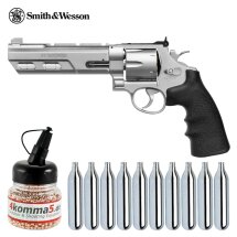 SET Smith & Wesson 629 Competitor 6 Zoll Steel-Finish Co2-Revolver Kaliber 4,5 mm BB (P18)