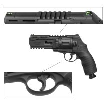 SET T4E Defense Training Marker HDR 50 (TR 50) Gen2 Revolver Co2 cal .50 - 7,5 Joule (P18) + Rubberballs RB 50 - 500 Stück