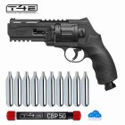 SET T4E Defense Training Marker HDR 50 (TR 50) Gen2 Revolver Co2 cal .50 - 7,5 Joule (P18) + Chalk Balls CBP 50 - 10 Stück