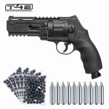 SET T4E Defense Training Marker HDR 50 (TR 50) Gen2 Revolver Co2 cal .50 - 7,5 Joule (P18) + 500 Rubberballs + 10 Co2 Kapseln 
