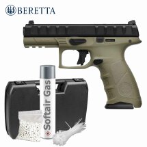 Komplettset Beretta APX RDO Softair-Pistole OD Kaliber 6...