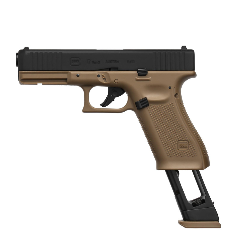 Glock 17 GEN5 Coyote Softair-Co2-Pistole Kaliber 6 mm BB Blowback (P1 