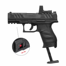 Walther PDP Compact 4" SET Softair-Co2-Pistole Schwarz Kaliber 6 mm BB (P18) + RDS 8 Point Sight