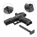 Walther PDP Compact 4" SET Softair-Co2-Pistole Schwarz Kaliber 6 mm BB (P18) + RDS 8 Point Sight