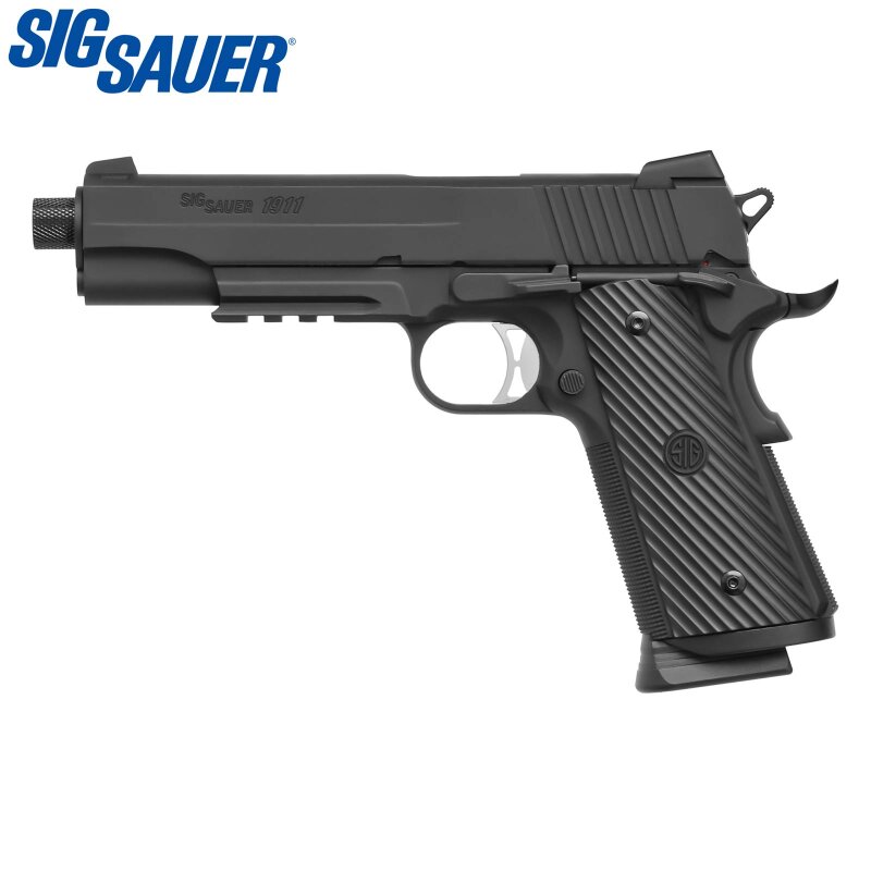 Sig Sauer ProForce 1911 TACOPS Softair-Co2-Pistole Schwarz Kaliber 6 mm BB Blowback (P18)