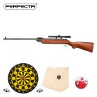 SET Luftgewehr Perfecta 32 SET - 4,5 mm (P18) + Diabolos + Dartscheibe